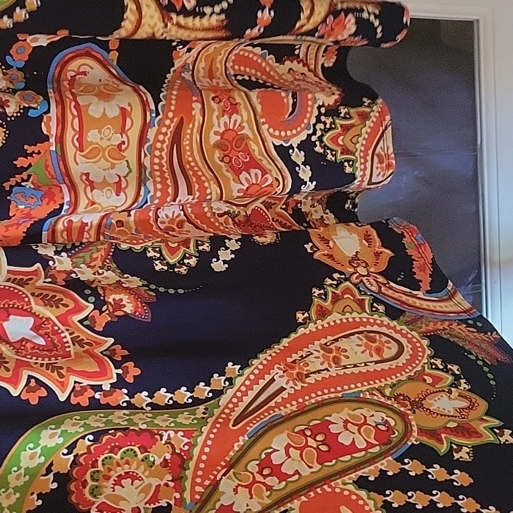 Colorful Paisley Dress Orange - Picture 5 of 10
